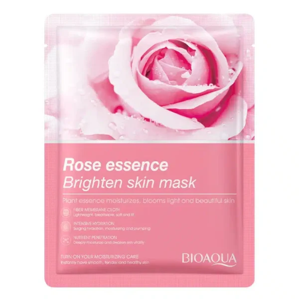 Bioaqua Rose Essence Sheet Mask 25g – Powerful Brightening & Hydrating Mask