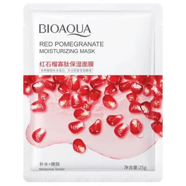 Bioaqua Red Pomegranate Sheet Mask 25g – Powerful Moisturizing Face Mask