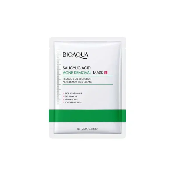 Bioaqua Salicylic Acid Acne Removal Sheet Mask 25g – Powerful Acne & Oil Control Mask