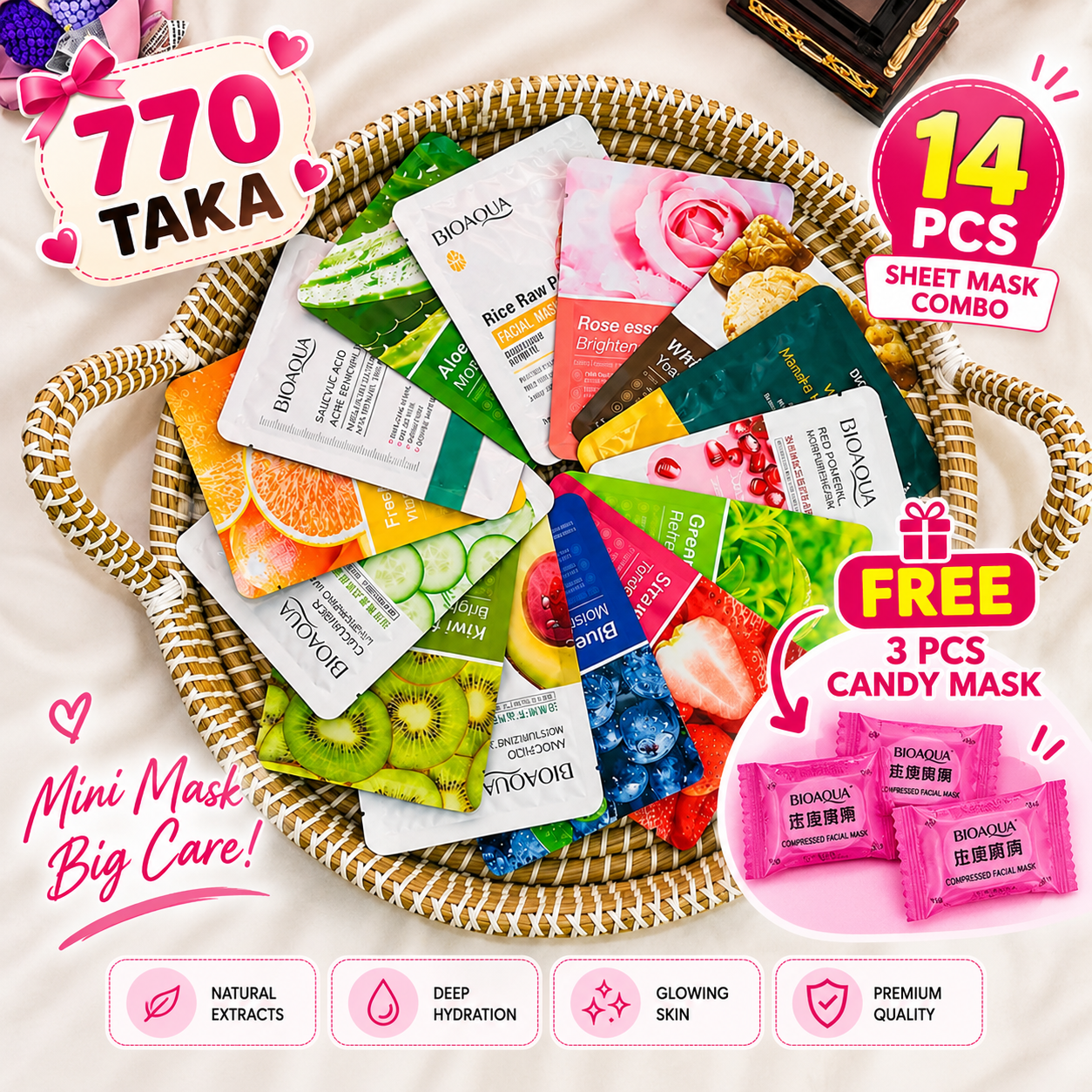 ChatGPT Image Sep 6, 2026, 01_56_52 AM 14-Piece Sheet Mask Combo - Image 1