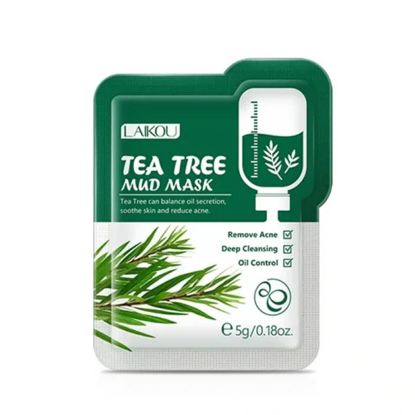 LAIKOU Tea Tree Mud Mask 5g – Powerful Deep Cleansing & Oil Control Care