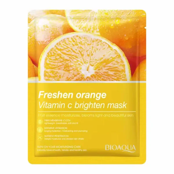Bioaqua Vitamin C Sheet Mask 25g – Powerful Brightening & Hydrating Face Mask