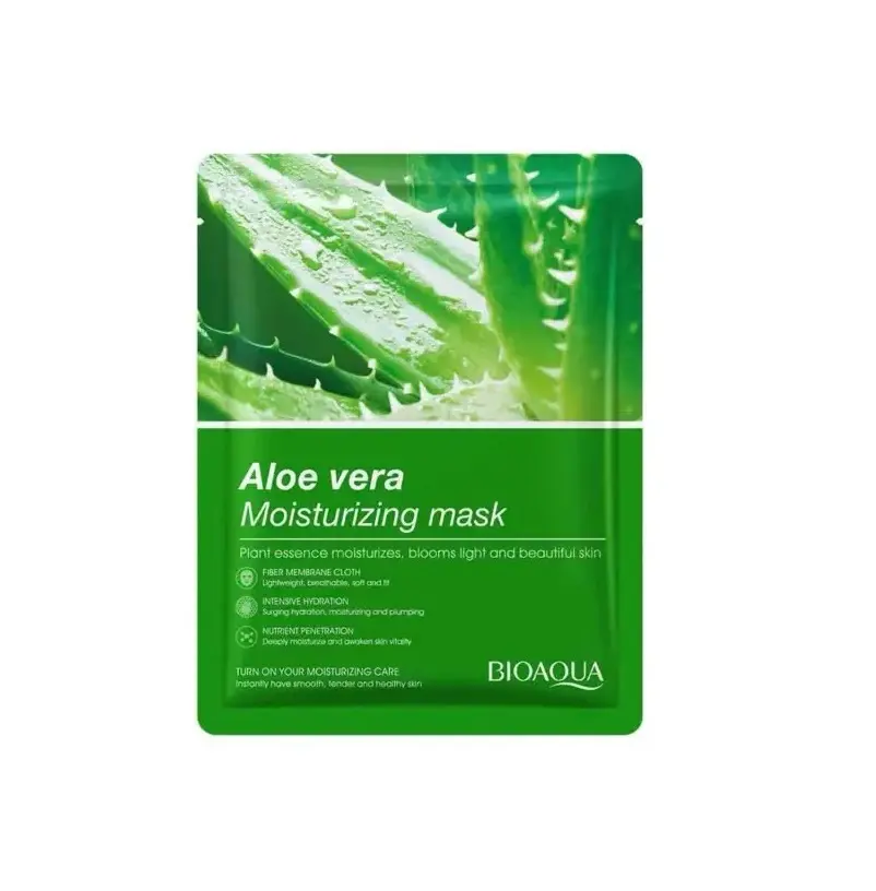 g5GhUG6TViFMcLkqO4xSUBZryLJLrjgGlL7zuVA3 Bioaqua Aloe Vera Moisturizing Sheet Mask 25g – Powerful Hydrating & Soothing Mask - Image 1