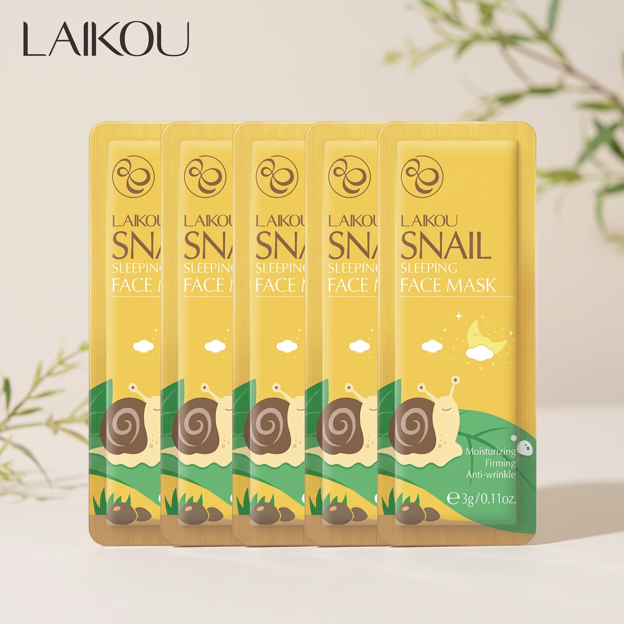 Gemini_Generated_Image_3w3s2x3w3s2x3w3s LAIKOU Snail Sleeping Face Mask (3g) - Image 1