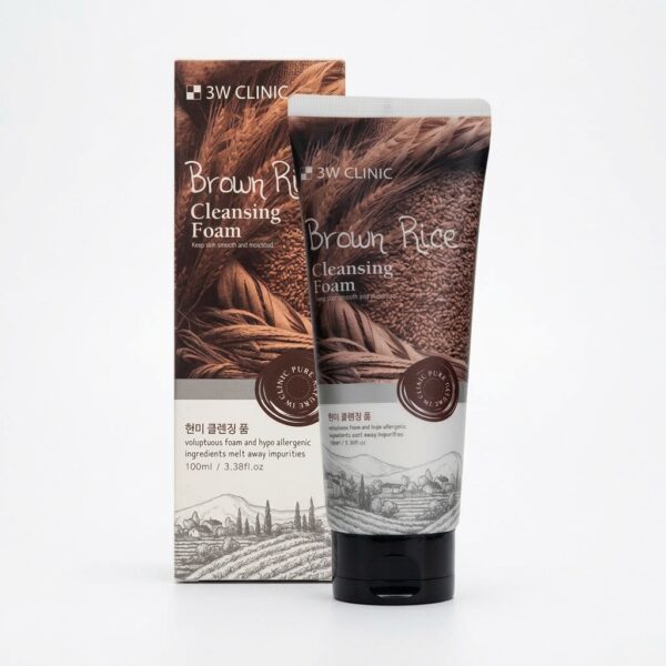 3W Clinic Brown Rice Cleansing Foam (100ml)