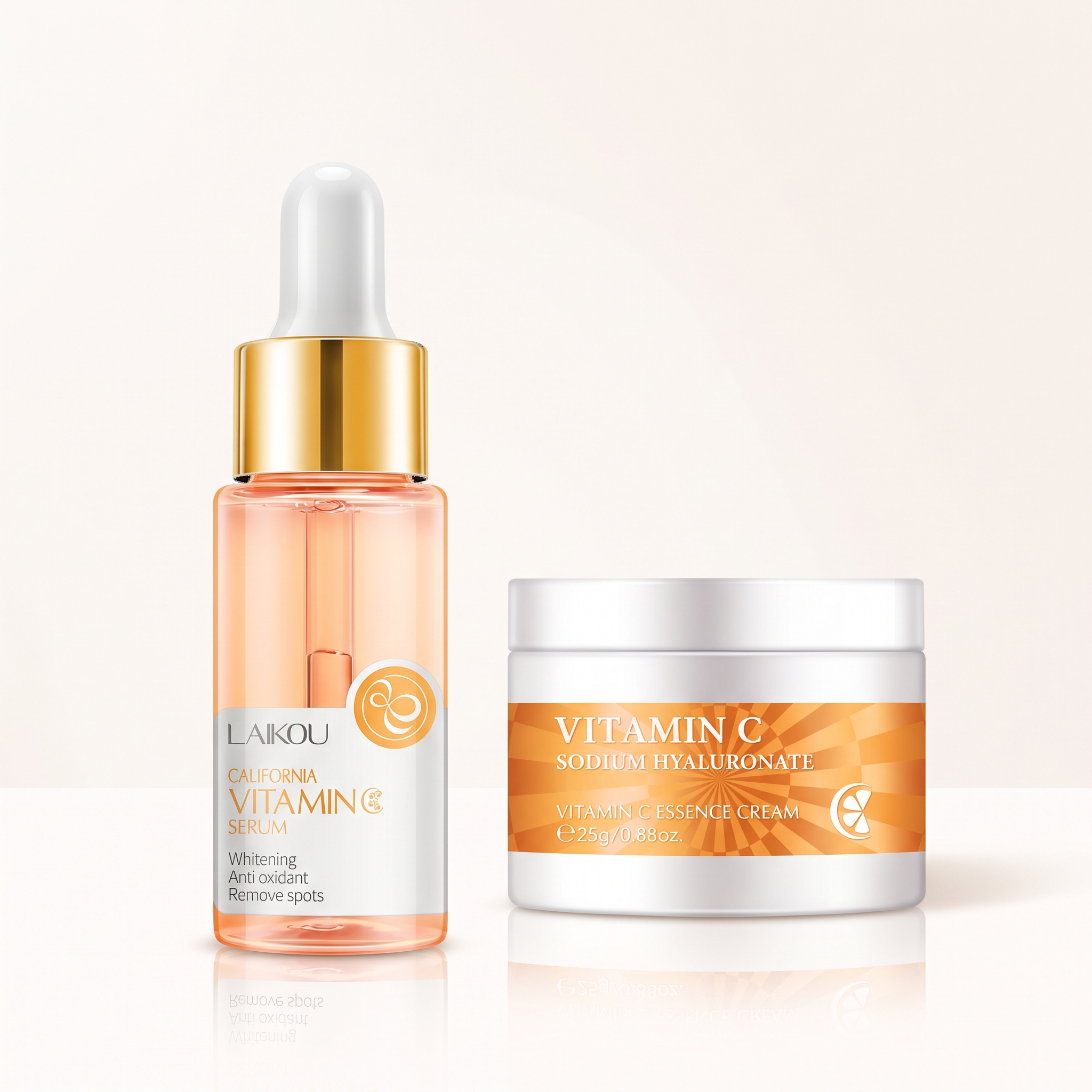 Gemini_Generated_Image_p4j4odp4j4odp4j4 LAIKOU California Vitamin C Serum & Essence Cream Set - Image 1