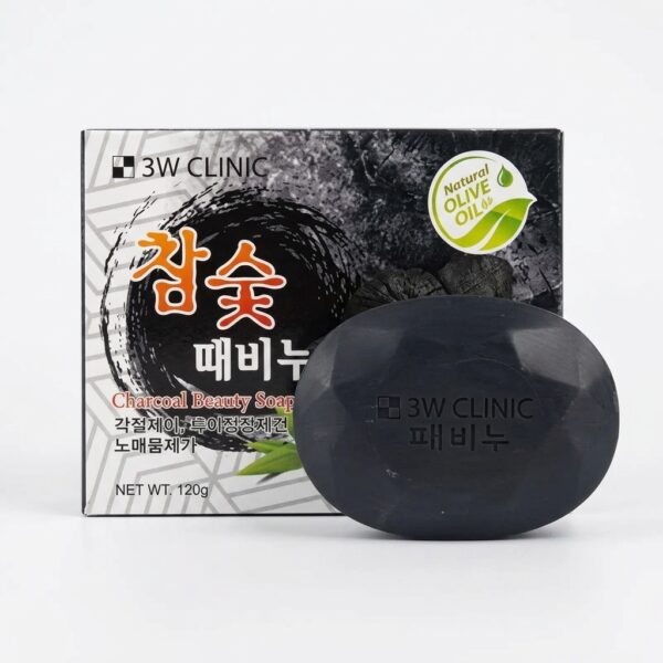 3W Clinic Charcoal Beauty Soap (120g)