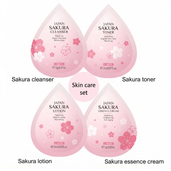 LAIKOU Japan Sakura Skin Care Set (4pcs Sample Pack)