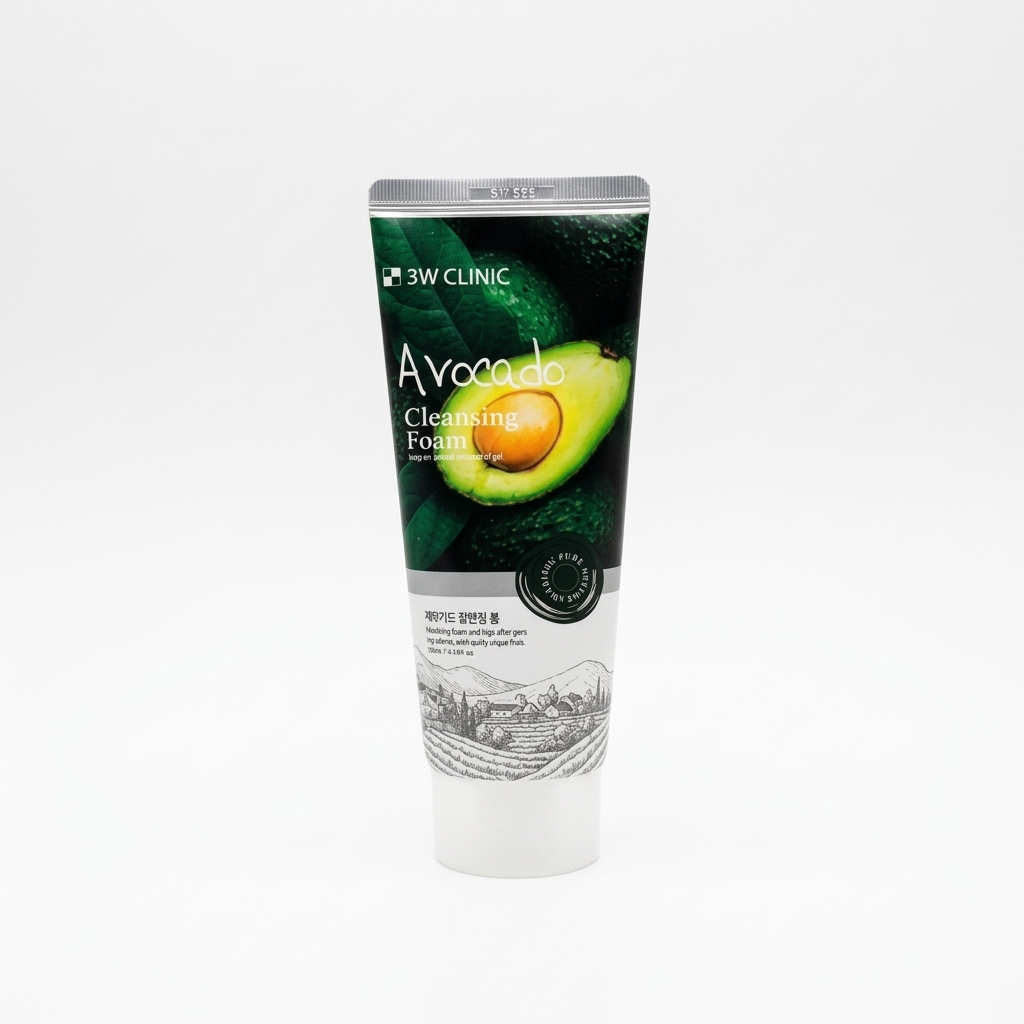 Gemini_Generated_Image_wwk4kawwk4kawwk4 3W Clinic Avocado Cleansing Foam (100ml) - Image 1