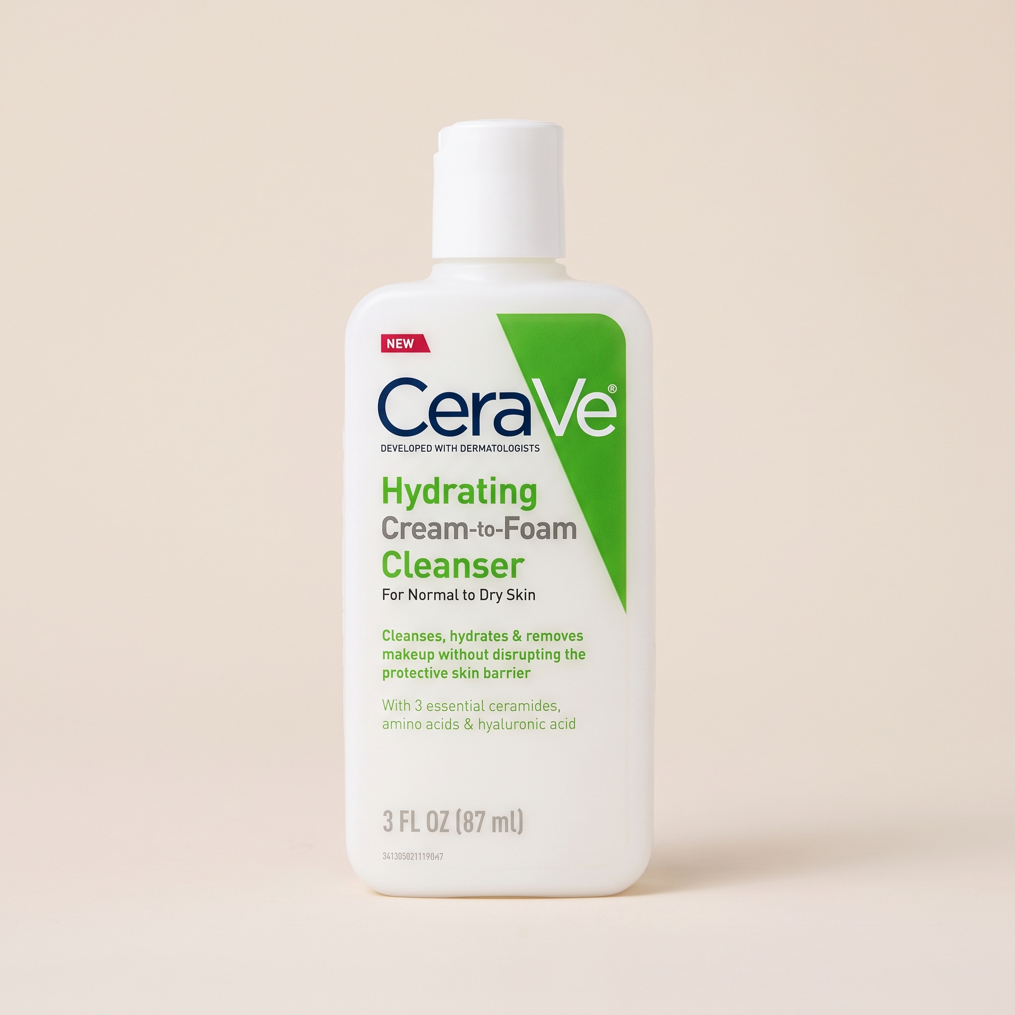 Gemini_Generated_Image_xs1vblxs1vblxs1v CeraVe Hydrating Cream-to-Foam Cleanser 87ml - Image 1