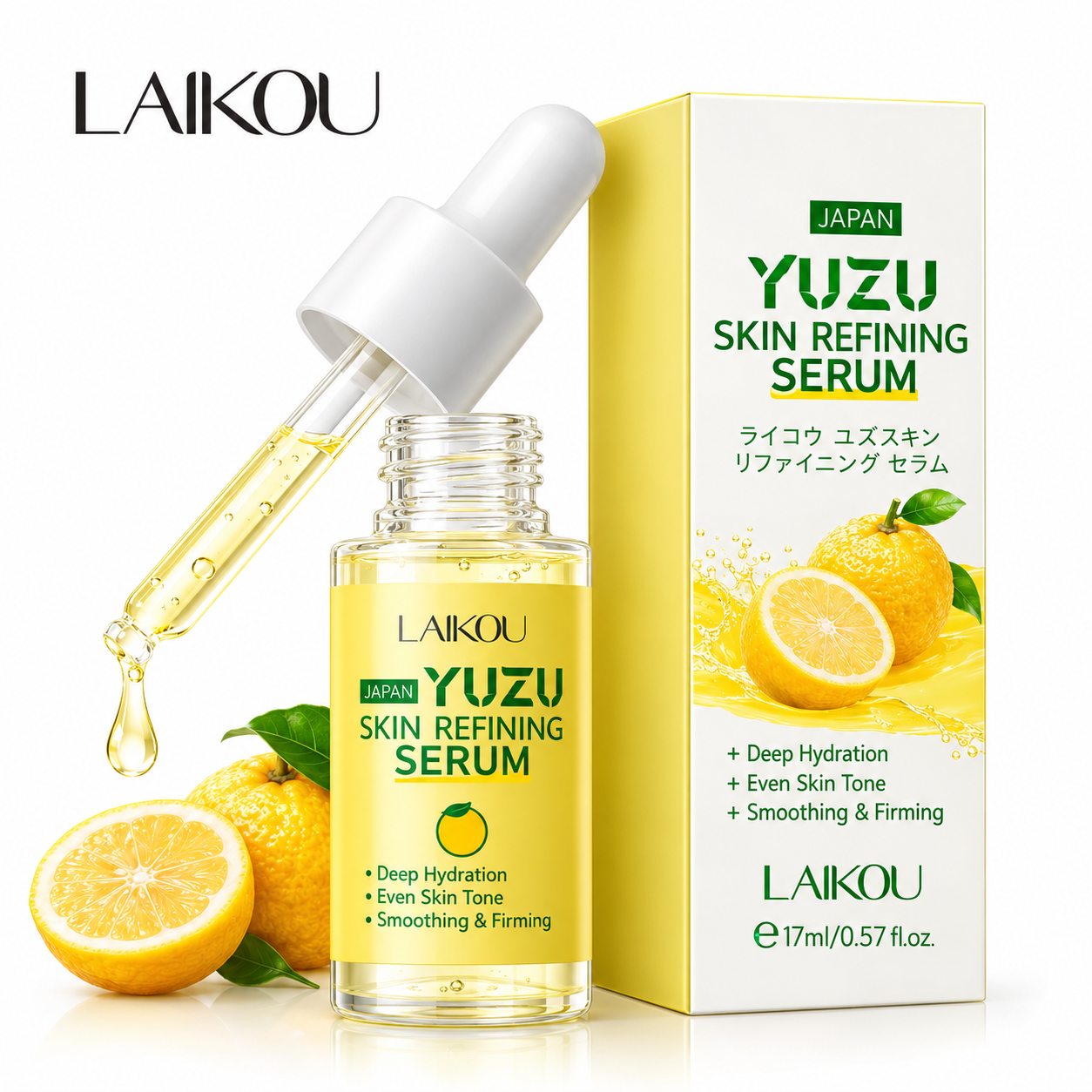 b849dbba-6ee7-4a0a-8cda-42fff58c9a0e LAIKOU Japan Yuzu Skin Refining Serum 17ml - Image 1