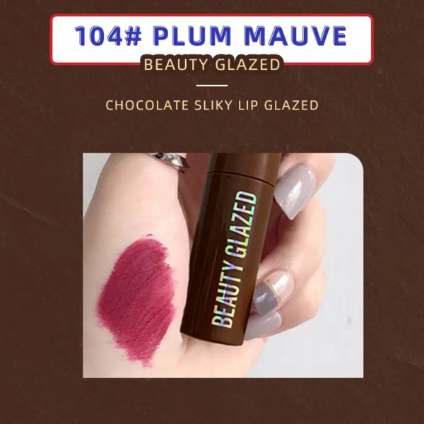Beauty Glazed Chocolate Silky Lip Glaze (104# Plum Mauve)
