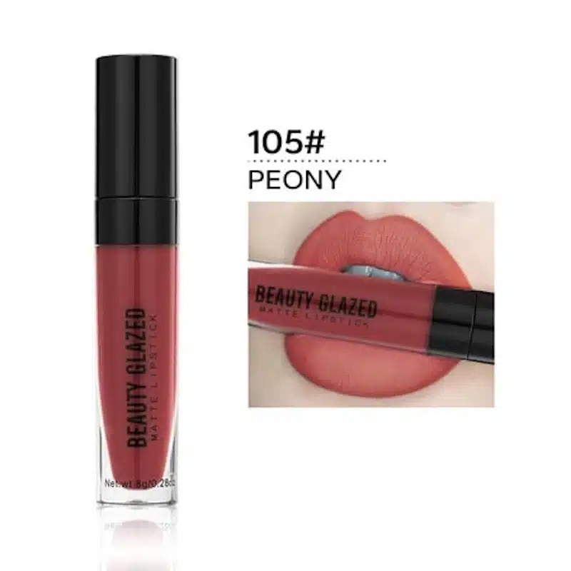 imgi_1_105 Beauty Glazed Liquid Matte Lipstick - 105 Peony - Image 1