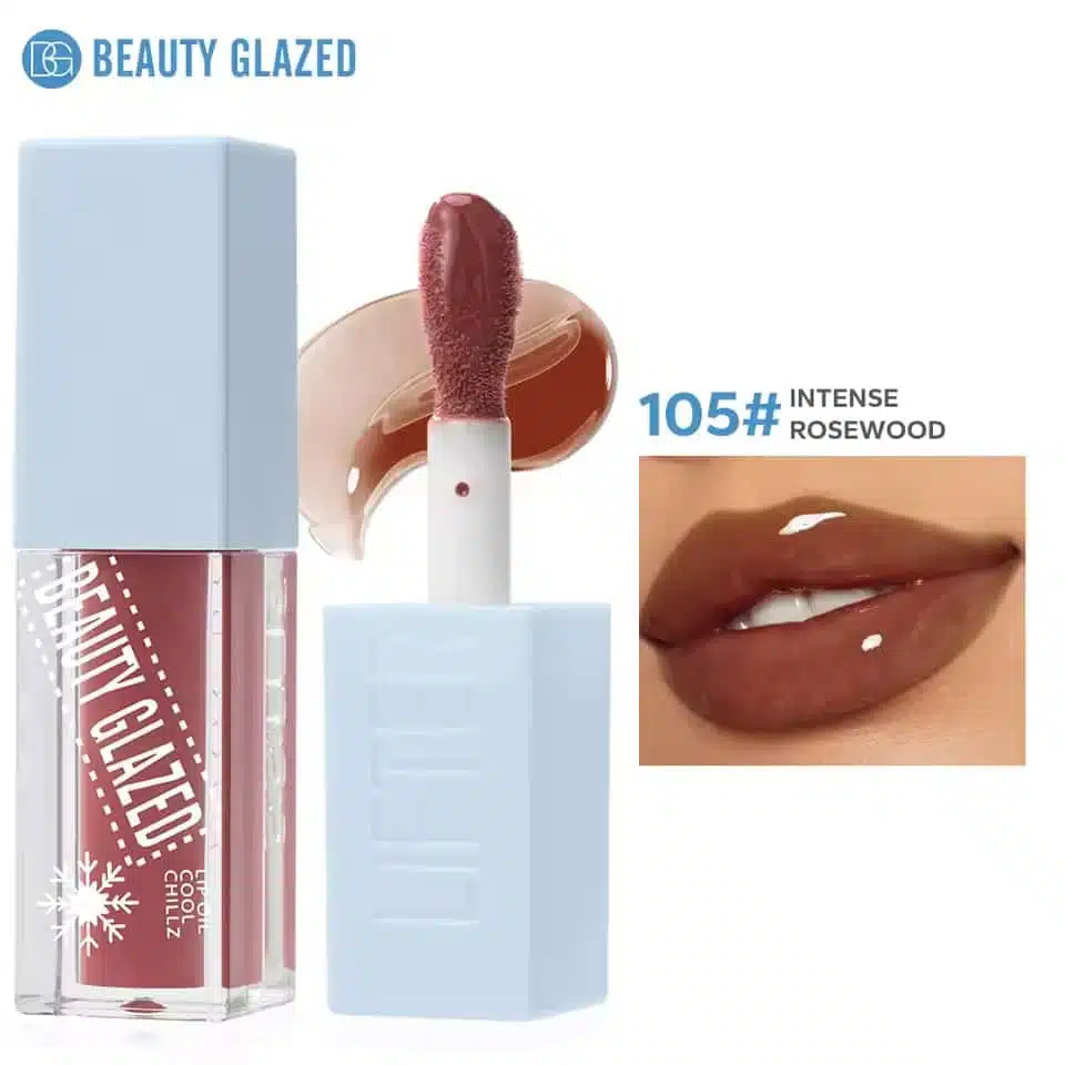 imgi_1_105 Beauty Glazed Cool Chillz Lip Oil - 105 Intense Rosewood - Image 1