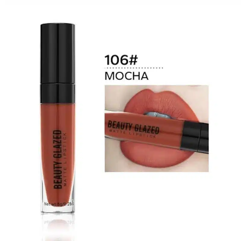 imgi_1_106 (1) Beauty Glazed Liquid Matte Lipstick - 106 Mocha - Image 1