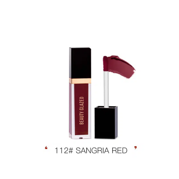 Beauty Glazed Matte Liquid Lipstick - Shade 112 Sangria Red