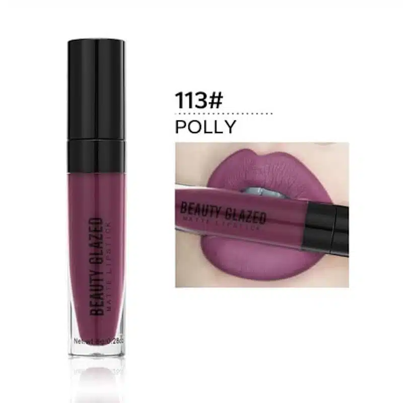 imgi_1_113 Beauty Glazed Liquid Matte Lipstick - 113 Polly - Image 1