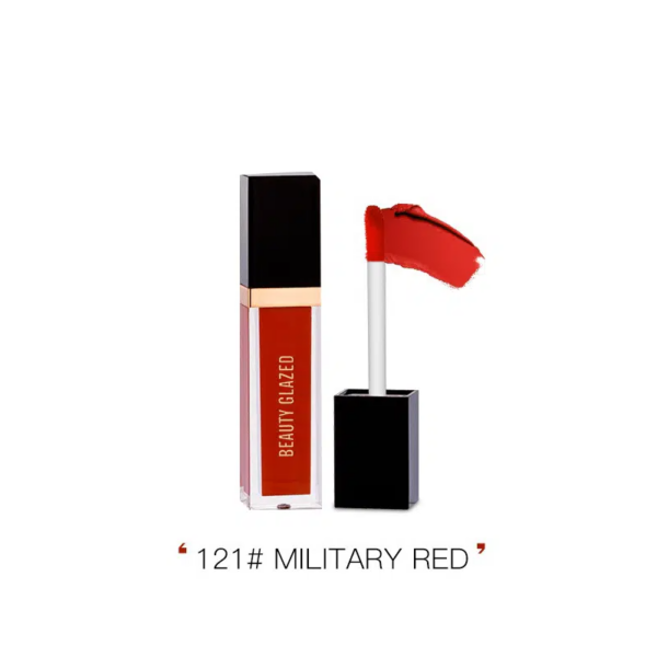 Beauty Glazed Liquid Matte Lipstick - 121 Military Red