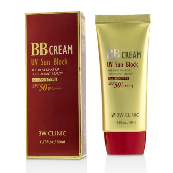 3W Clinic BB Cream UV Sun Block SPF50+ PA+++ (50ml)