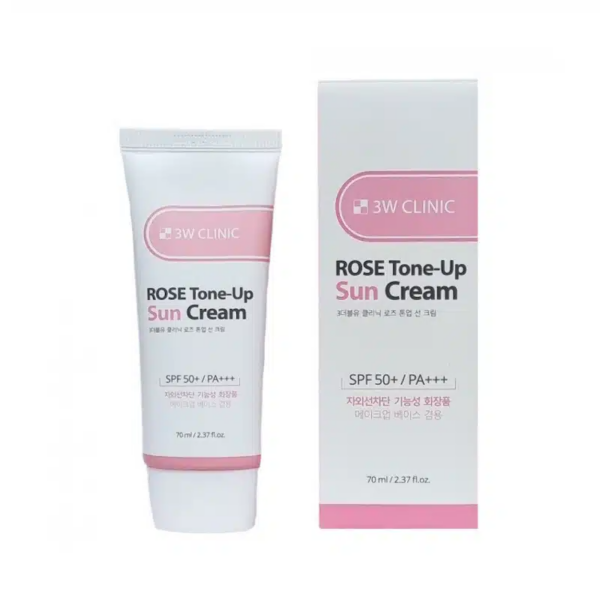 3W Clinic Rose Tone-Up Sun Cream SPF50+ PA+++ (70ml)