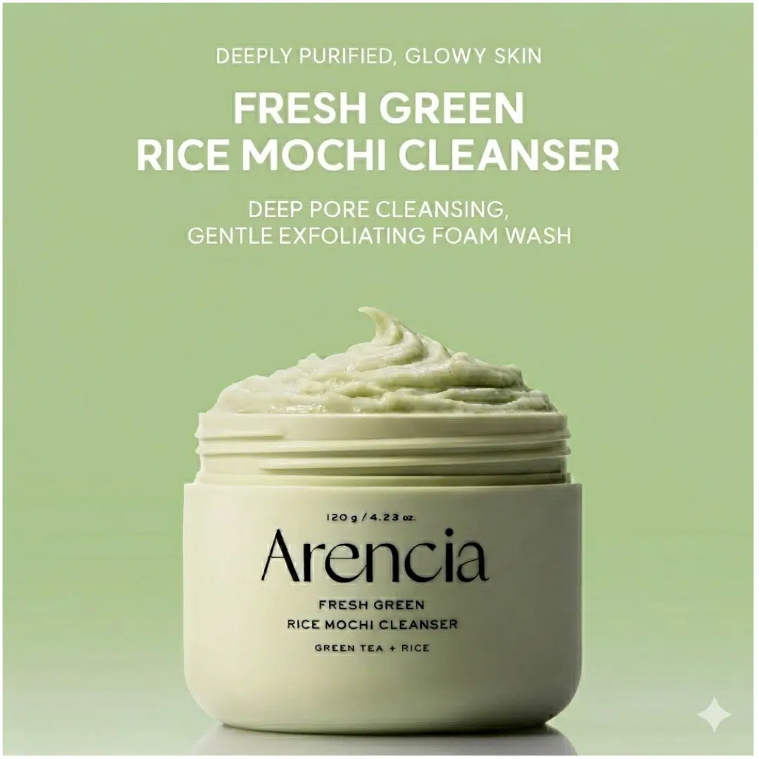 imgi_1_Arencia-Fresh-Green-Rice-Mochi-Cleanser-for-acne-pore-skin-120g Arencia Fresh Green Rice Mochi Cleanser 120g - Image 1