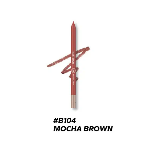 Beauty Glazed Kiss Proof Lipliner - B104 Mocha Brown