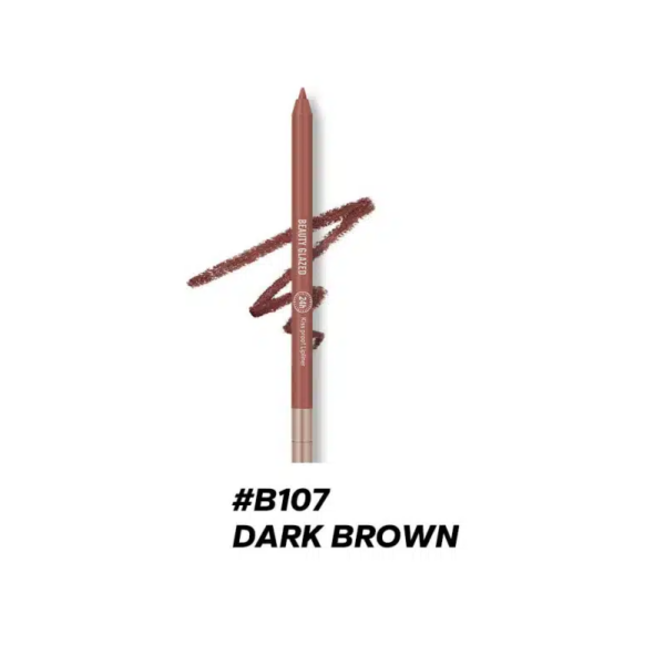Beauty Glazed Kiss Proof Lipliner - B107 Dark Brown