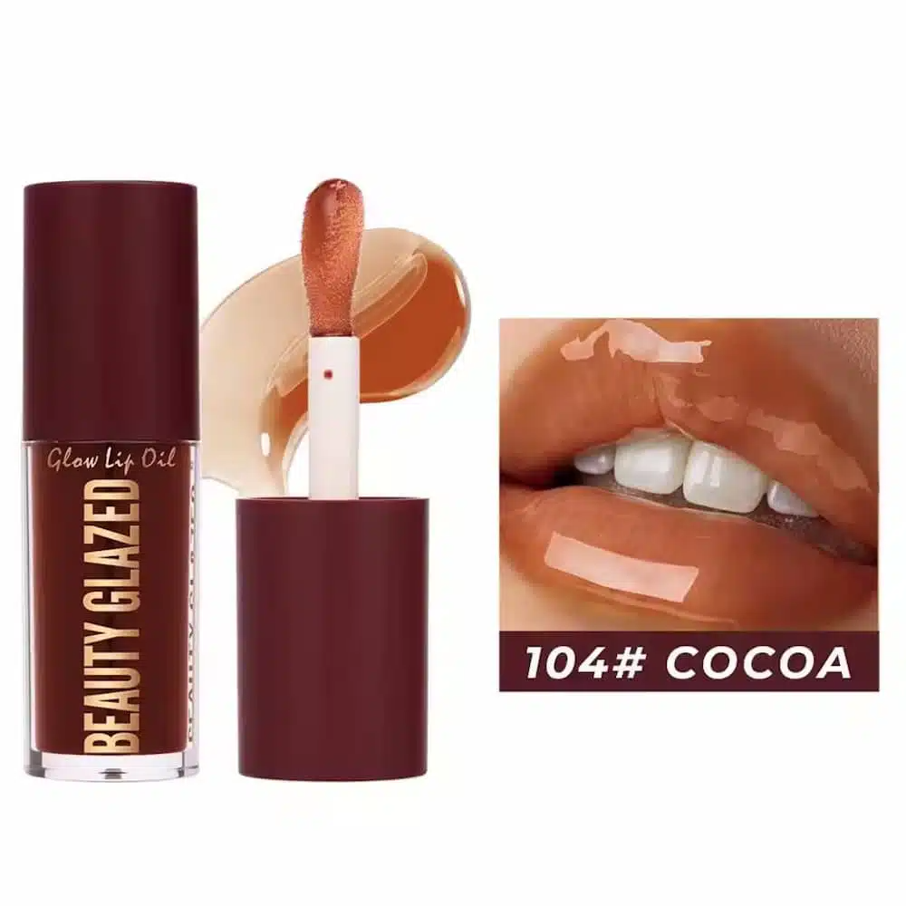 imgi_1_Beauty-Glazed-Glow-Lip-Oil-COCOA-102 Beauty Glazed Glow Lip Oil - 104 Cocoa - Image 1