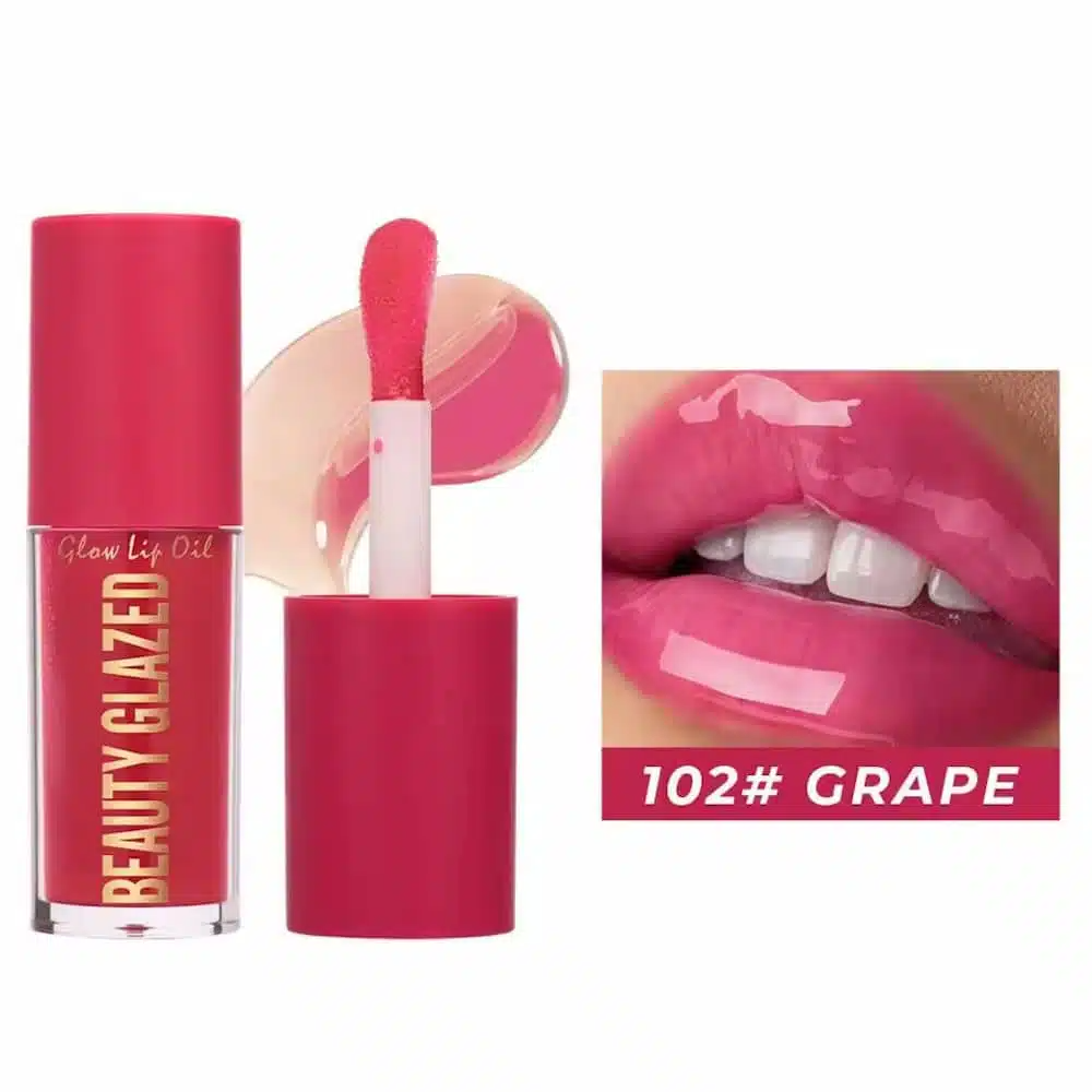 imgi_1_Beauty-Glazed-Glow-Lip-Oil-Grape-102 Beauty Glazed Glow Lip Oil - 102 Grape - Image 1
