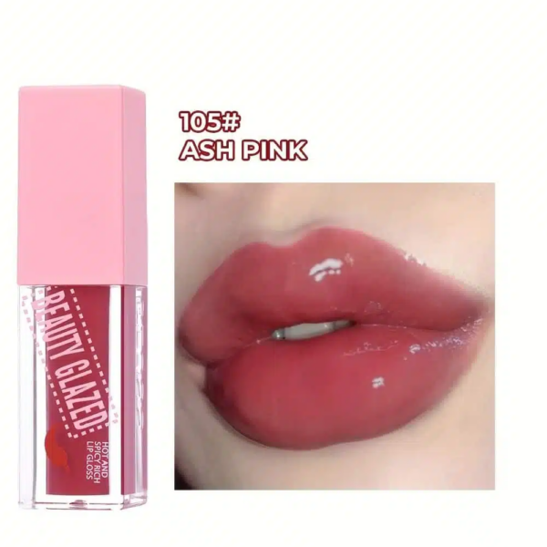 Beauty Glazed Hot And Spicy Rich Lip Gloss - Shade 105 Ash Pink