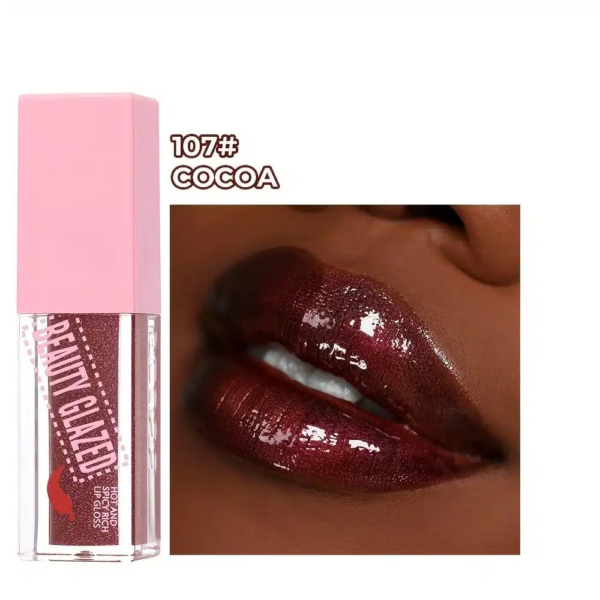 Beauty Glazed Hot And Spicy Rich Lip Gloss - Shade 107 Cocoa