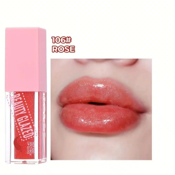 Beauty Glazed Hot And Spicy Rich Lip Gloss - Shade 106 Rose