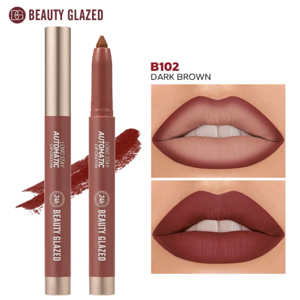 Beauty Glazed Long Stay 24h Automatic Lip Crayon (B102 Dark Brown)