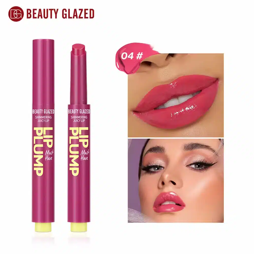imgi_1_Beauty-Glazed-Lip-Plump-Shimmering-Juicy-Lip-104 Beauty Glazed Lip Plump Shimmering Juicy Lip Stick - Shade 04 - Image 1