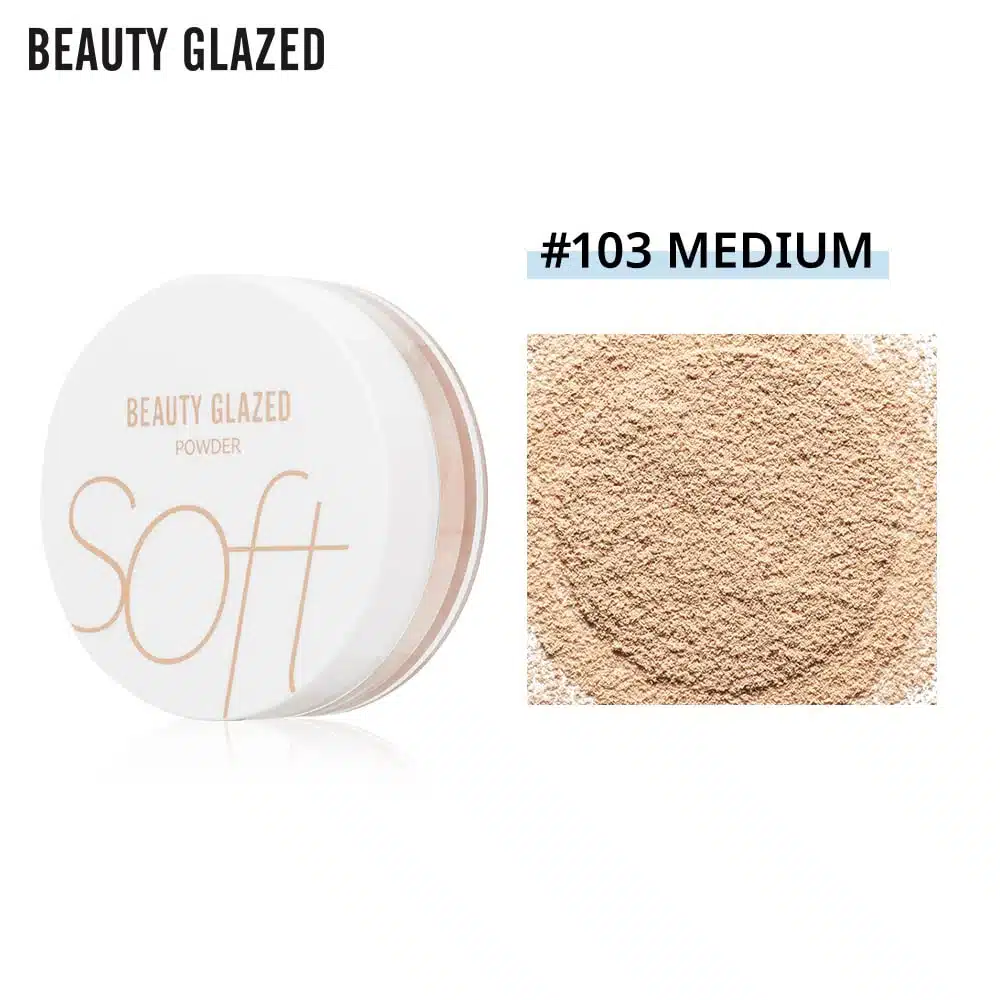 imgi_1_Beauty-Glazed-Oil-control-Loose-Powder-Medium-103 Beauty Glazed Soft Powder - 103 Medium - Image 1