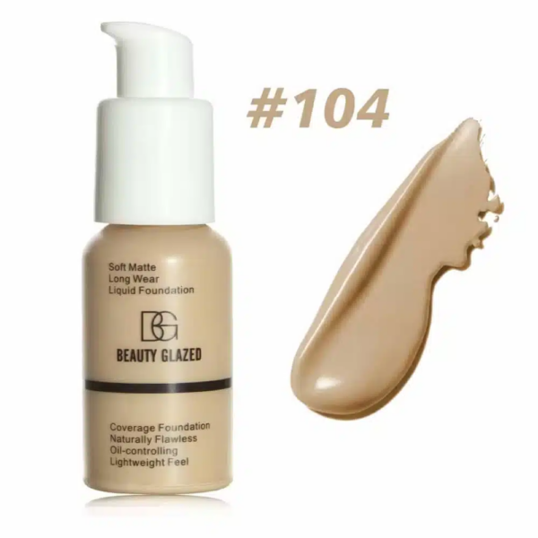 Beauty Glazed Soft Matte Long Wear Liquid Foundation - 104
