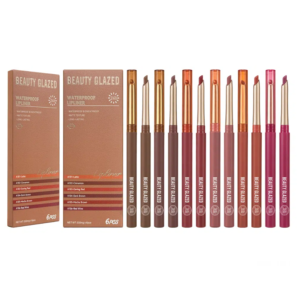 imgi_1_Beauty-Glazed-Waterproof-Lipliner-Set-6pcs Beauty Glazed 24h Waterproof Lipliner Set A101-A106 (6 Pcs) - Image 1
