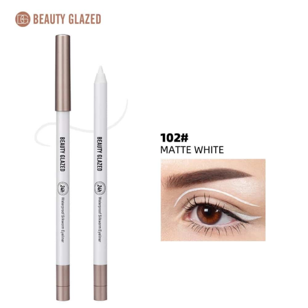 Beauty Glazed 24h Waterproof Silkworm Eyeliner - 102 Matte White