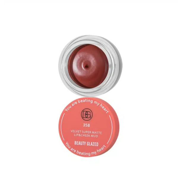 Beauty Glazed Velvet Super Matte Lip & Cheek Mud - 358