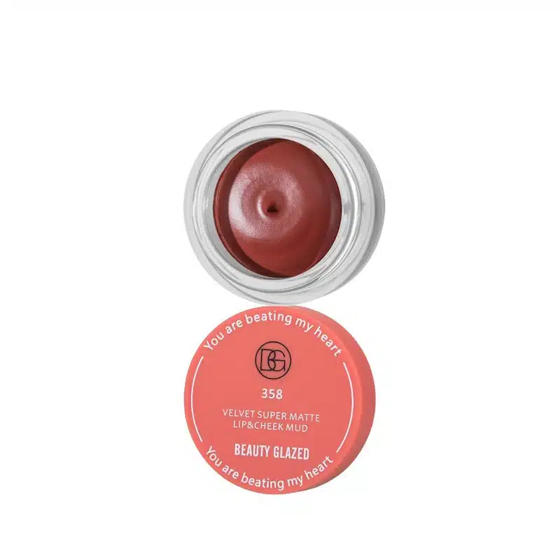 imgi_1_Beauty-glazed-velvet-supper-matte-lipstick-358 Beauty Glazed Velvet Super Matte Lip & Cheek Mud - 358 - Image 1