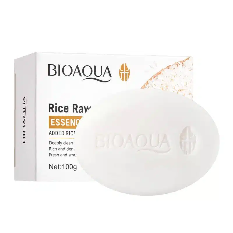 imgi_1_Bioaqua-rice-essence-soap BIOAQUA Rice Raw Pulp Essence Soap - Image 1