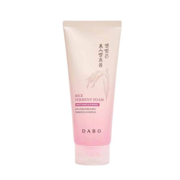 Dabo Rice Ferment Foam Whitening & Shining 180ml – Brightening Facial Cleanser