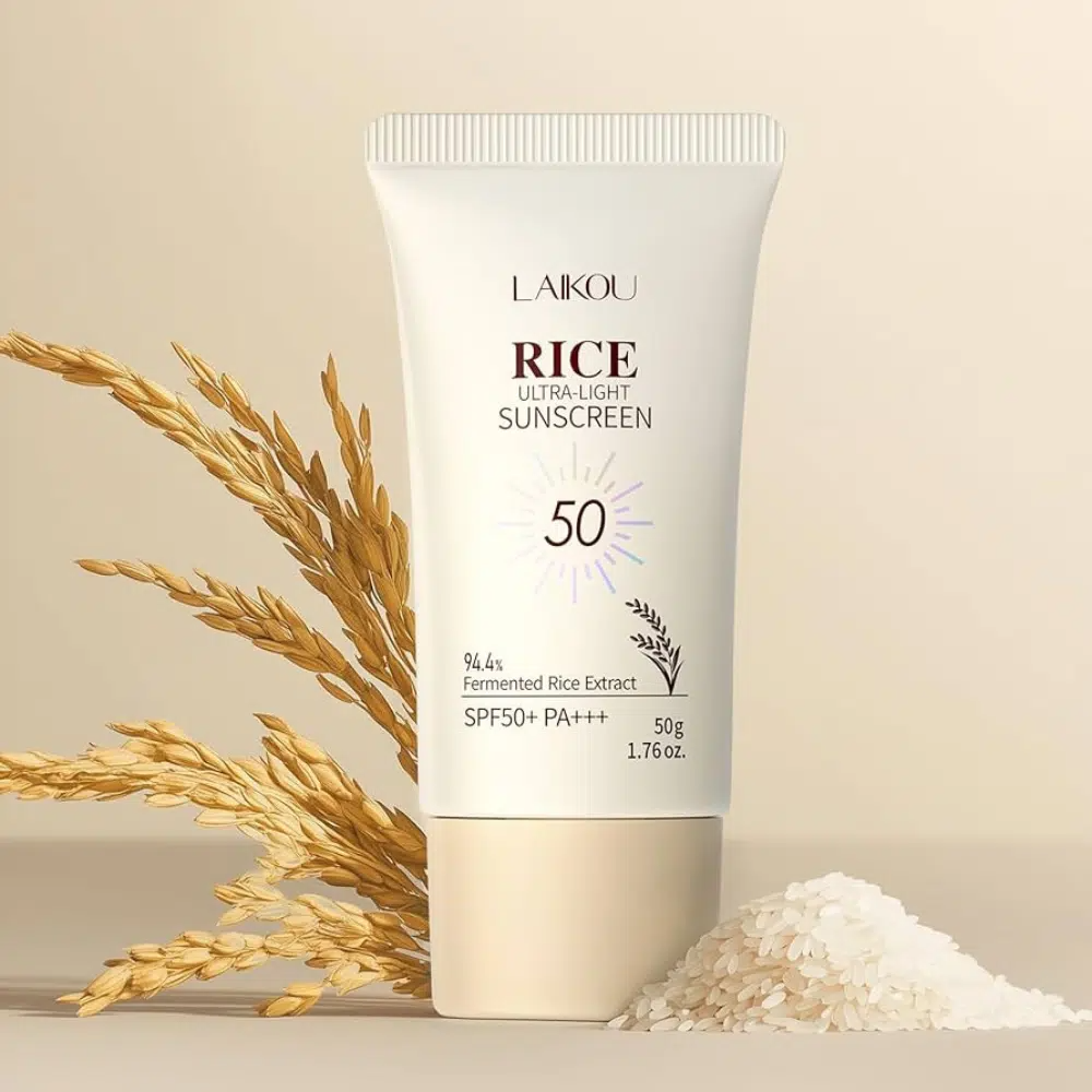 imgi_1_LAIKOU-Rice-Ultra-Light-Sunscreen-SPF50-PA-50g LAIKOU Rice Ultra-Light Sunscreen SPF 50+ PA+++ 50g - Image 1