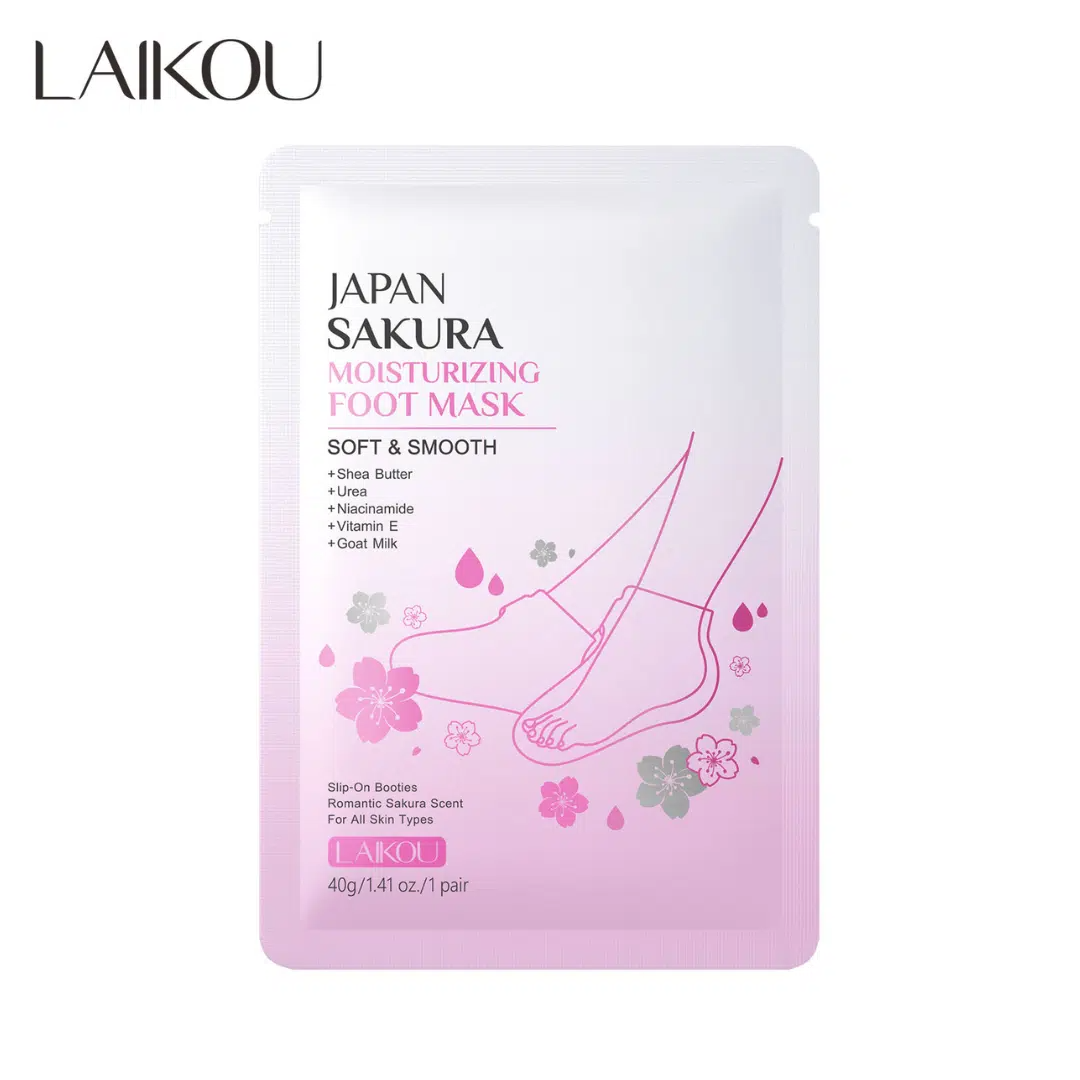 imgi_1_Laikou-Japan-Sakura-Moisturizing-Foot-Mask LAIKOU Japan Sakura Moisturizing Foot Mask 40g (1 Pair) - Image 1