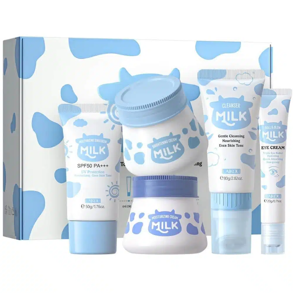 imgi_1_Laikou-Milk-Skin-Care-Sets-5pcs LAIKOU Milk Skin Care Set (5-Piece Combo) - Image 1