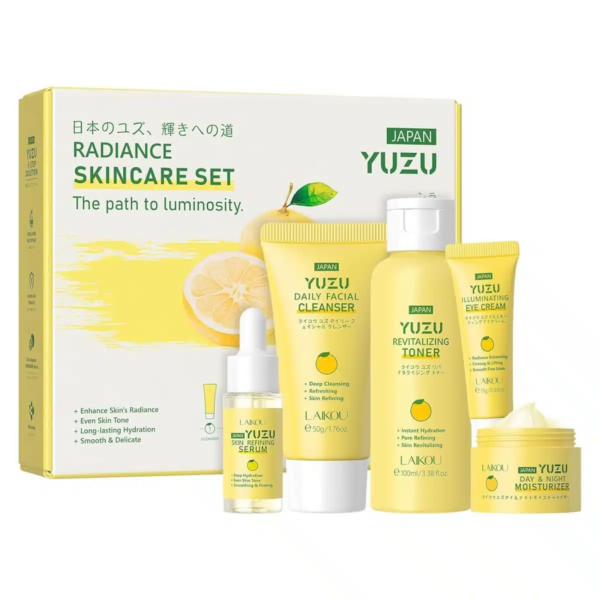 LAIKOU Japan Yuzu Radiance Skincare Set (5-Step Solution)