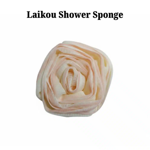 LAIKOU Shower Sponge – Soft Mesh Flower Body Loofah & Gentle Exfoliating Bath Scrubber
