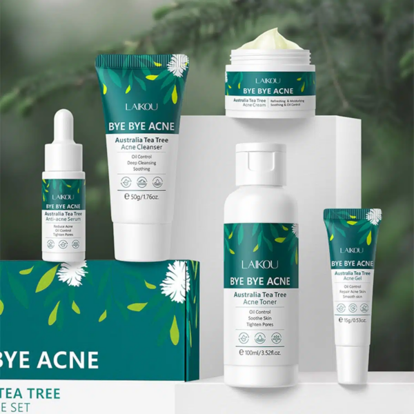 LAIKOU Australia Tea Tree Acne Skincare Set (5 Pcs Kit)