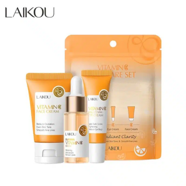 LAIKOU Vitamin C Skincare Set (3 Pcs Radiant Clarity Kit)