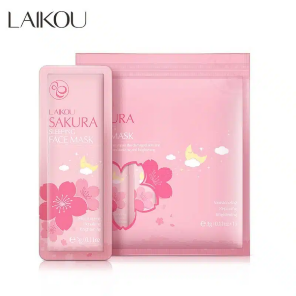 LAIKOU Japan Sakura Sleeping Face Mask 3g (15pcs Pack)